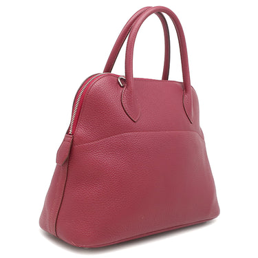 エルメス HERMES ボリード31 ルビー トリヨンクレマンス 2WAYバッグ シルバー金具 赤 ショルダー