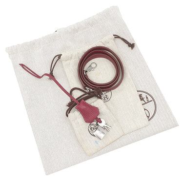 エルメス HERMES ボリード31 ルビー トリヨンクレマンス 2WAYバッグ シルバー金具 赤 ショルダー