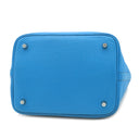 エルメス HERMES ピコタンロックMM エクラ ブルーフリーダ×ローズメキシコ トリヨンクレマンス スイフト ハンドバッグ シルバー金具 青 ピンク バイカラー