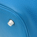 エルメス HERMES ピコタンロックMM エクラ ブルーフリーダ×ローズメキシコ トリヨンクレマンス スイフト ハンドバッグ シルバー金具 青 ピンク バイカラー