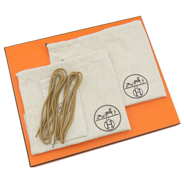 エルメス HERMES グリップ アンクル ブーツ H231912Z ベージュ ナイロン パラシュートリップストップ スエードカーフスキン #42 ブーツ