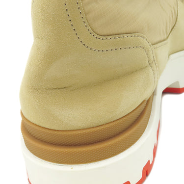 エルメス HERMES グリップ アンクル ブーツ H231912Z ベージュ ナイロン パラシュートリップストップ スエードカーフスキン #42 ブーツ