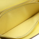 エルメス HERMES コンスタンス トゥーゴー リモンチェッロ オーストリッチ 長財布 ゴールド金具 黄色