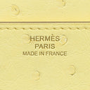 エルメス HERMES コンスタンス トゥーゴー リモンチェッロ オーストリッチ 長財布 ゴールド金具 黄色