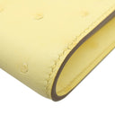 エルメス HERMES コンスタンス トゥーゴー リモンチェッロ オーストリッチ 長財布 ゴールド金具 黄色