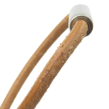 エルメス HERMES モビールH シルバー×ブラウン メタル レザー キーホルダー 新品 未使用 チャーム