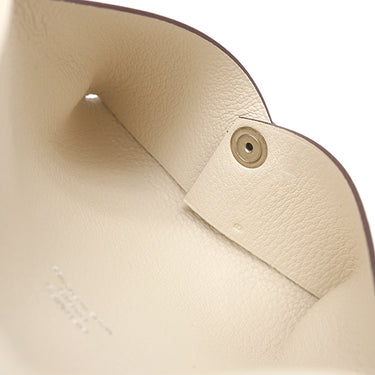 エルメス HERMES カルヴィ アヴィアトリス ナタ ヴォースイフト カードケース シルバー金具 新品 未使用 オフホワイト