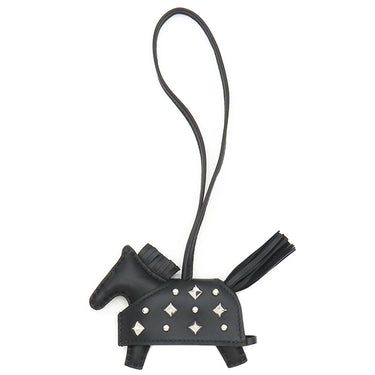 エルメス HERMES ロデオ ロべオロックPM ブラック アニョーミロ バッグチャーム シルバー金具 黒