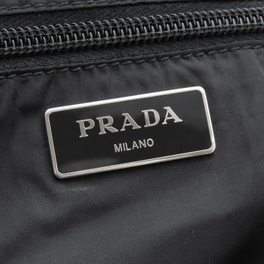 プラダ PRADA テスート 2VG905 ブラック ナイロン レザー 2WAYバッグ シルバー金具 三角ロゴ 黒 ショルダー