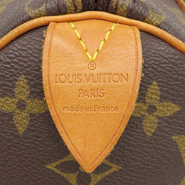 ルイヴィトン LOUIS VUITTON スピーディ 25 M41528 モノグラム モノグラムキャンバス ハンドバッグ ゴールド金具 茶 ボストン
