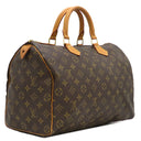 ルイヴィトン LOUIS VUITTON スピーディ 35 M41524 モノグラム モノグラムキャンバス ハンドバッグ ゴールド金具 茶 鍵・パドロック欠品