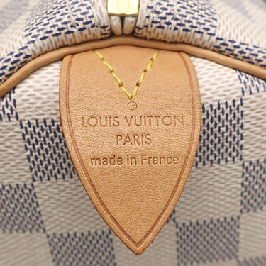 ルイヴィトン LOUIS VUITTON スピーディ 25 N41371 ダミエアズール ダミエアズールキャンバス ハンドバッグ ゴールド金具 白