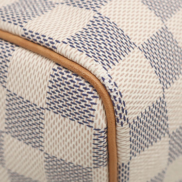 ルイヴィトン LOUIS VUITTON スピーディ 25 N41371 ダミエアズール ダミエアズールキャンバス ハンドバッグ ゴールド金具 白