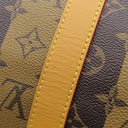 ルイヴィトン LOUIS VUITTON キーポル バンドリエール 50 M45967 ブラウン系 モノグラムキャンバス モノグラムストライプキャンバス ボストンバッグ ゴールド金具 NIGO LVスクエアード 茶 鍵・パドロック欠品