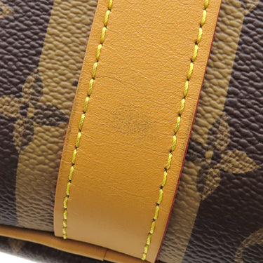 ルイヴィトン LOUIS VUITTON キーポル バンドリエール 50 M45967 ブラウン系 モノグラムキャンバス モノグラムストライプキャンバス ボストンバッグ ゴールド金具 NIGO LVスクエアード 茶 鍵・パドロック欠品