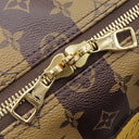 ルイヴィトン LOUIS VUITTON キーポル バンドリエール 50 M45967 ブラウン系 モノグラムキャンバス モノグラムストライプキャンバス ボストンバッグ ゴールド金具 NIGO LVスクエアード 茶 鍵・パドロック欠品