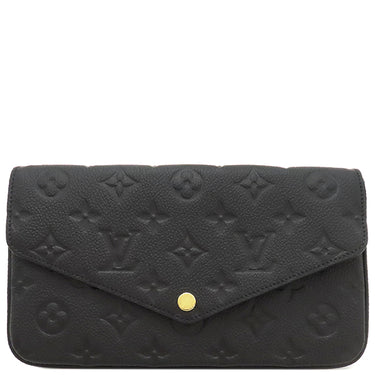 ルイヴィトン LOUIS VUITTON ポシェット フェリシー M82477 ブラック モノグラムアンプラント チェーンウォレット ゴールド金具 黒 チェーンショルダー