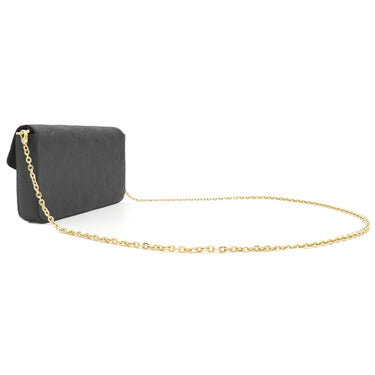 ルイヴィトン LOUIS VUITTON ポシェット フェリシー M82477 ブラック モノグラムアンプラント チェーンウォレット ゴールド金具 黒 チェーンショルダー