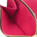 ルイヴィトン LOUIS VUITTON ポルトフォイユ リサ M11380 グレナード モノグラムキャンバス 二つ折り財布 ゴールド金具 茶 ピンク コンパクト