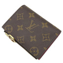 ルイヴィトン LOUIS VUITTON ポルトフォイユ リサ M11380 グレナード モノグラムキャンバス 二つ折り財布 ゴールド金具 茶 ピンク コンパクト