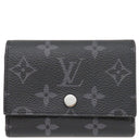 ルイヴィトン LOUIS VUITTON ヴィクター ウォレット M12598 モノグラムエクリプス レザー モノグラムエクリプス 三つ折り財布 シルバー金具 黒 コンパクトウォレット
