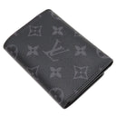 ルイヴィトン LOUIS VUITTON ヴィクター ウォレット M12598 モノグラムエクリプス レザー モノグラムエクリプス 三つ折り財布 シルバー金具 黒 コンパクトウォレット