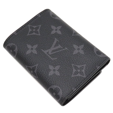 ルイヴィトン LOUIS VUITTON ヴィクター ウォレット M12598 モノグラムエクリプス レザー モノグラムエクリプス 三つ折り財布 シルバー金具 黒 コンパクトウォレット