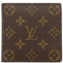 ルイヴィトン LOUIS VUITTON ポルト ビエ カルト クレディ モネ M61665 モノグラム モノグラムキャンバス 二つ折り財布 ゴールド金具 茶 コンパクトウォレット