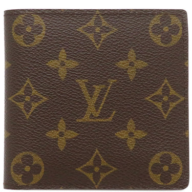 ルイヴィトン LOUIS VUITTON ポルト ビエ カルト クレディ モネ M61665 モノグラム モノグラムキャンバス 二つ折り財布 ゴールド金具 茶 コンパクトウォレット