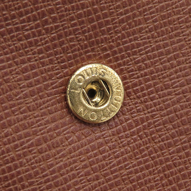 ルイヴィトン LOUIS VUITTON ポルト ビエ カルト クレディ モネ M61665 モノグラム モノグラムキャンバス 二つ折り財布 ゴールド金具 茶 コンパクトウォレット