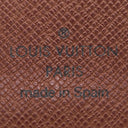 ルイヴィトン LOUIS VUITTON ポルト ビエ カルト クレディ モネ M61665 モノグラム モノグラムキャンバス 二つ折り財布 ゴールド金具 茶 コンパクトウォレット