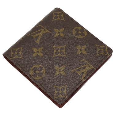ルイヴィトン LOUIS VUITTON ポルト ビエ カルト クレディ モネ M61665 モノグラム モノグラムキャンバス 二つ折り財布 ゴールド金具 茶 コンパクトウォレット