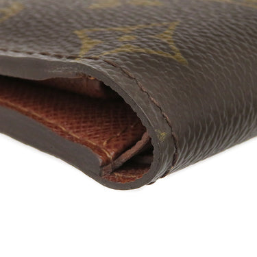 ルイヴィトン LOUIS VUITTON ポルト ビエ カルト クレディ モネ M61665 モノグラム モノグラムキャンバス 二つ折り財布 ゴールド金具 茶 コンパクトウォレット