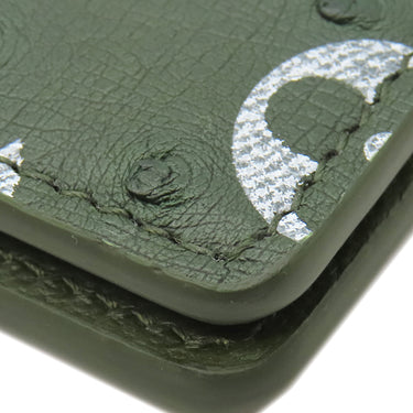 ルイヴィトン LOUIS VUITTON オーガナイザー ドゥ ポッシュ グリーン オーストリッチ カードケース 緑 二つ折り 名刺入れ