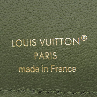 ルイヴィトン LOUIS VUITTON オーガナイザー ドゥ ポッシュ グリーン オーストリッチ カードケース 緑 二つ折り 名刺入れ