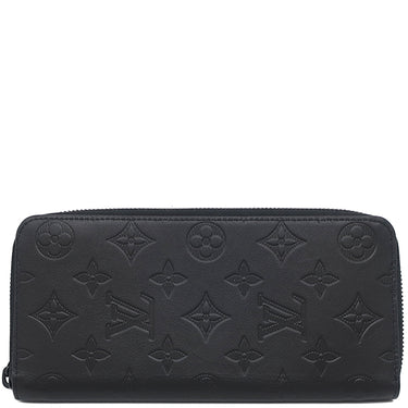 ルイヴィトン LOUIS VUITTON ジッピーウォレット ヴェルティカル M62902 ノワール レザー モノグラムシャドウレザー 長財布 ブラック金具 黒 ラウンドファスナー