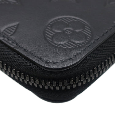 ルイヴィトン LOUIS VUITTON ジッピーウォレット ヴェルティカル M62902 ノワール レザー モノグラムシャドウレザー 長財布 ブラック金具 黒 ラウンドファスナー
