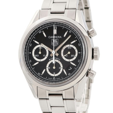 腕時計 タグホイヤー TAG Heuer カレラ クロノグラフ CV2113.BA0787 自動巻き メンズ ブラック 黒 スモールセコンド デイト