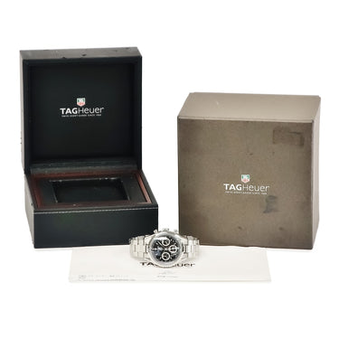 腕時計 タグホイヤー TAG Heuer カレラ クロノグラフ CV2113.BA0787 自動巻き メンズ ブラック 黒 スモールセコンド デイト