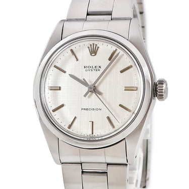 腕時計 ロレックス ROLEX オイスター リネンダイヤル 6426 手巻き メンズ OH済 28番台 ヴィンテージ シルバー