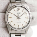 腕時計 ロレックス ROLEX オイスター リネンダイヤル 6426 手巻き メンズ OH済 28番台 ヴィンテージ シルバー