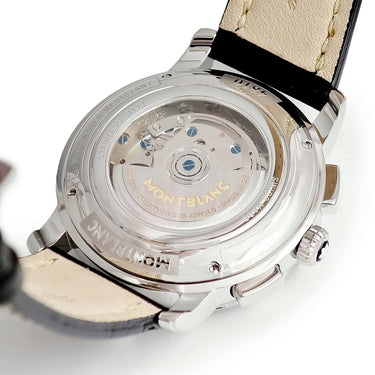 腕時計 モンブラン Montblanc スター 4810 クロノグラフ 105856 自動巻き メンズ ギョウシェ デイト ローマン バー シルバー