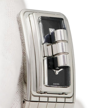 腕時計 シャネル CHANEL コード ココ H5144 クオーツ レディース 純正ダイヤ マドモアゼルクラスプ ブラック シルバー
