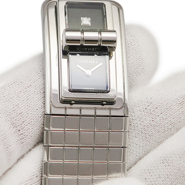腕時計 シャネル CHANEL コード ココ H5144 クオーツ レディース 純正ダイヤ マドモアゼルクラスプ ブラック シルバー