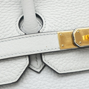エルメス HERMES バーキン35 ブルーペール トゴ ハンドバッグ ゴールド金具 ライトブルー