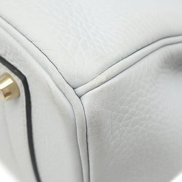 エルメス HERMES バーキン35 ブルーペール トゴ ハンドバッグ ゴールド金具 ライトブルー