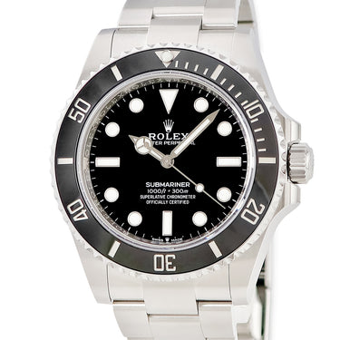 腕時計 ロレックス ROLEX サブマリーナー 41 124060 ランダム番 自動巻き メンズ ランダム番 ブラック 黒 逆回転防止ベゼル ベンツ針