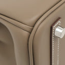 エルメス HERMES バーキン25 エトゥープ ヴォースイフト ハンドバッグ シルバー金具 グレージュ