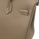 エルメス HERMES バーキン25 エトゥープ ヴォースイフト ハンドバッグ シルバー金具 グレージュ