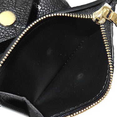 ルイヴィトン LOUIS VUITTON ポルトフォイユ ゾエ M62935 ノワール モノグラムアンプラント 三つ折り財布 ゴールド金具 黒 コンパクト ウォレット